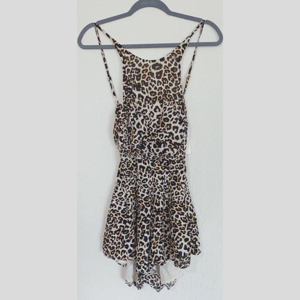 Cheetah print romper